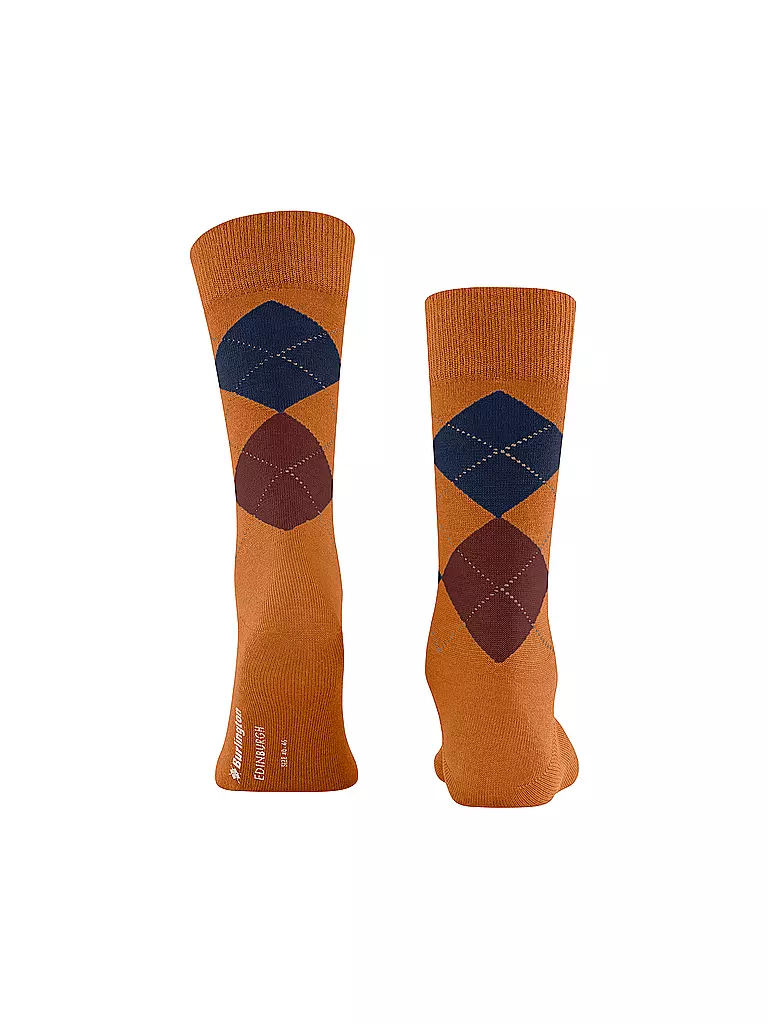 BURLINGTON | Herren Socken EDINBURGH blush | Arancione
