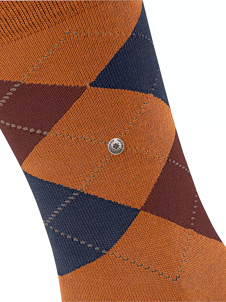 BURLINGTON | Herren Socken EDINBURGH blush | Arancione
