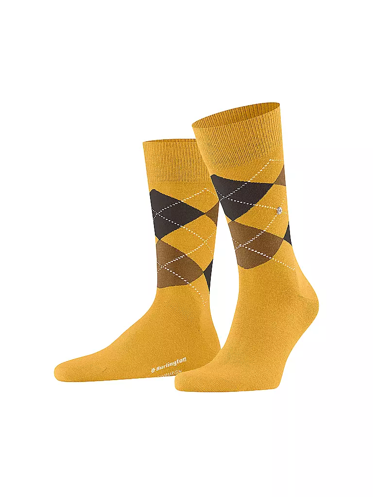 BURLINGTON | Herren Socken EDINBURGH solar | Giallo