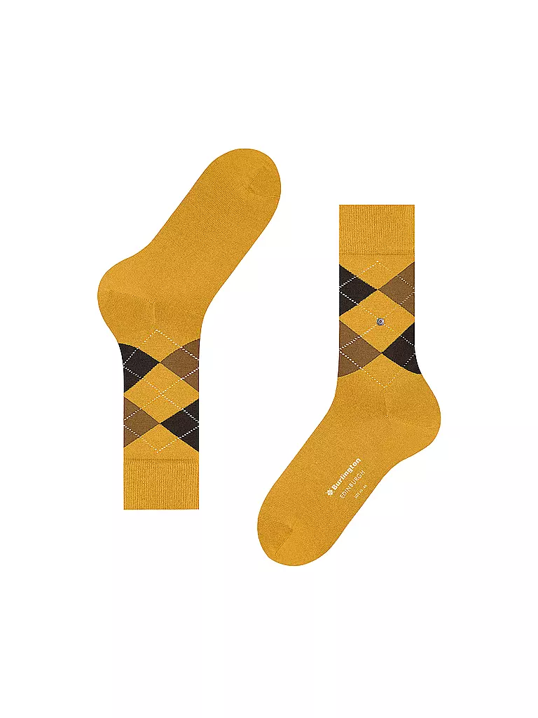 BURLINGTON | Herren Socken EDINBURGH solar | Giallo