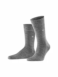 BURLINGTON | Herren Socken LEEDS 40-46 asphalt mel. | Grigio