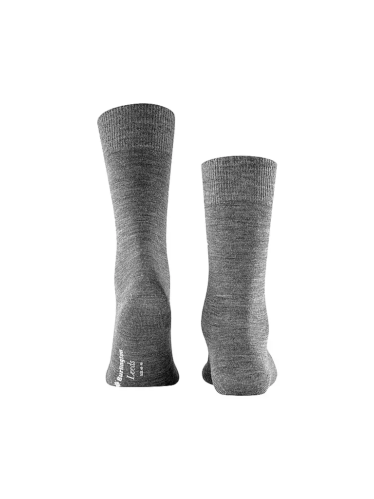 BURLINGTON | Herren Socken LEEDS 40-46 asphalt mel. | Grigio