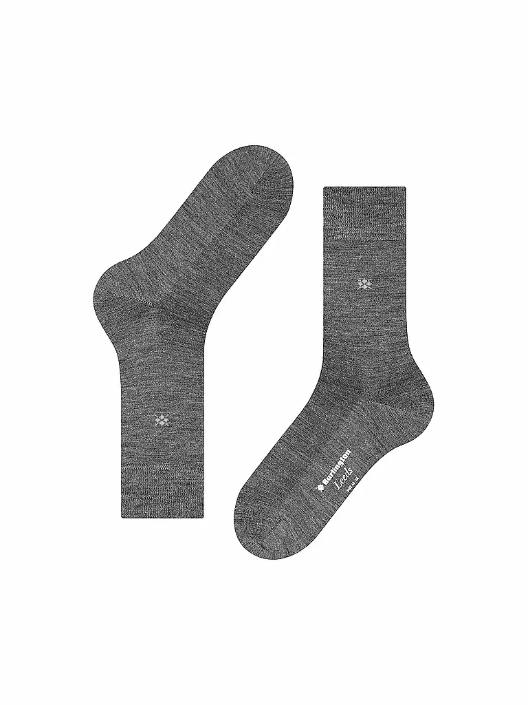 BURLINGTON | Herren Socken LEEDS 40-46 asphalt mel. | Grigio