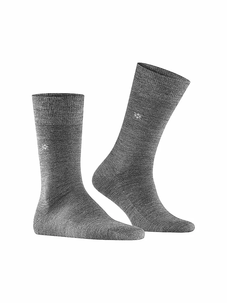 BURLINGTON | Herren Socken LEEDS 40-46 asphalt mel. | Grigio