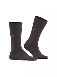 BURLINGTON | Herren Socken LEEDS 40-46 brown mel | Marrone