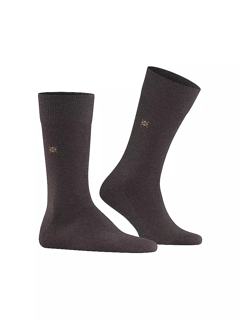 BURLINGTON | Herren Socken LEEDS 40-46 brown mel | Marrone