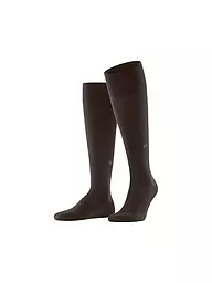 BURLINGTON | Calze al ginocchio da uomo LEEDS 40-46 nere | Marrone
