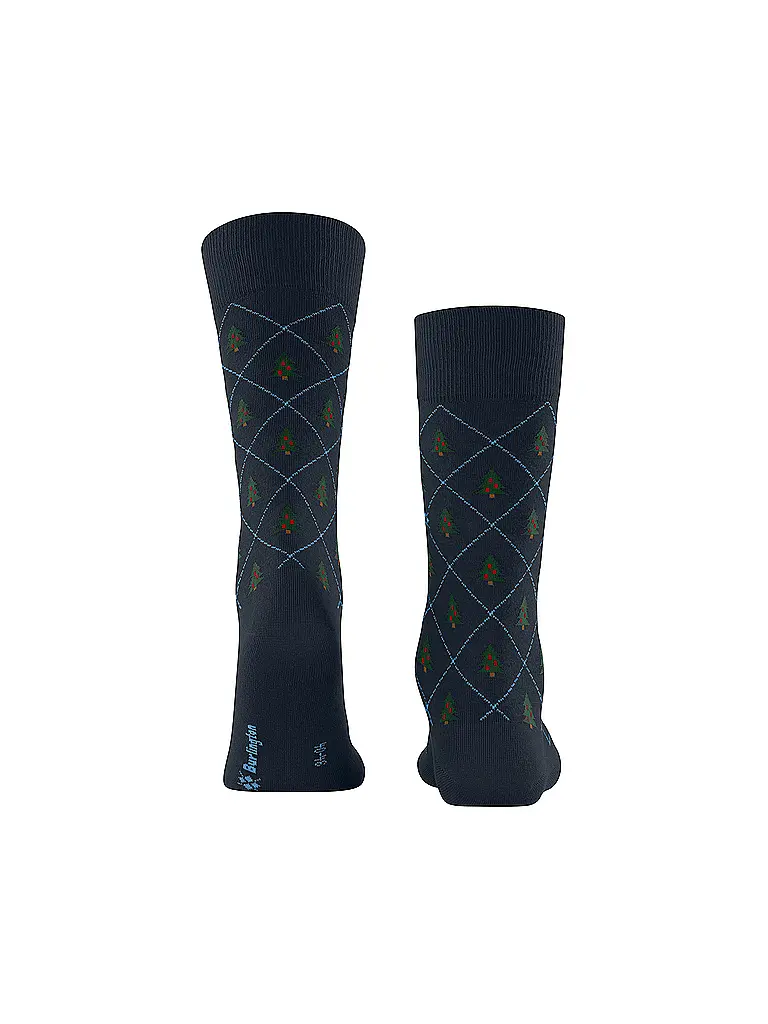 BURLINGTON | Nome prodotto: Calzini da uomo CHRISTMAS TREE 40-46 blu navy | Blu scuro