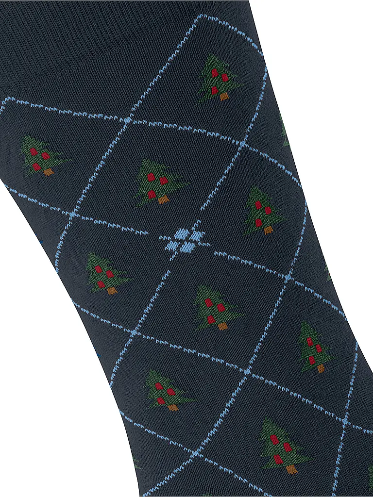 BURLINGTON | Nome prodotto: Calzini da uomo CHRISTMAS TREE 40-46 blu navy | Blu scuro