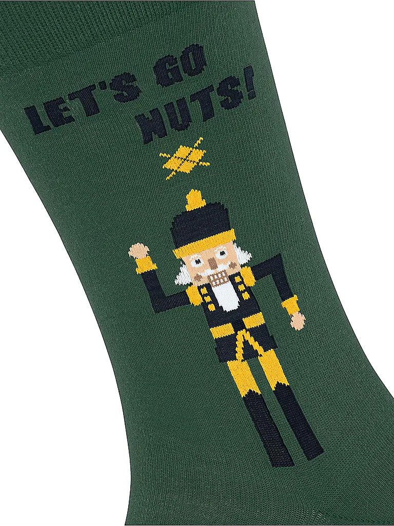 BURLINGTON | Nome prodotto: Calzini da uomo NUTTY NUTRACKER 40-46 eucalyptus | Verde