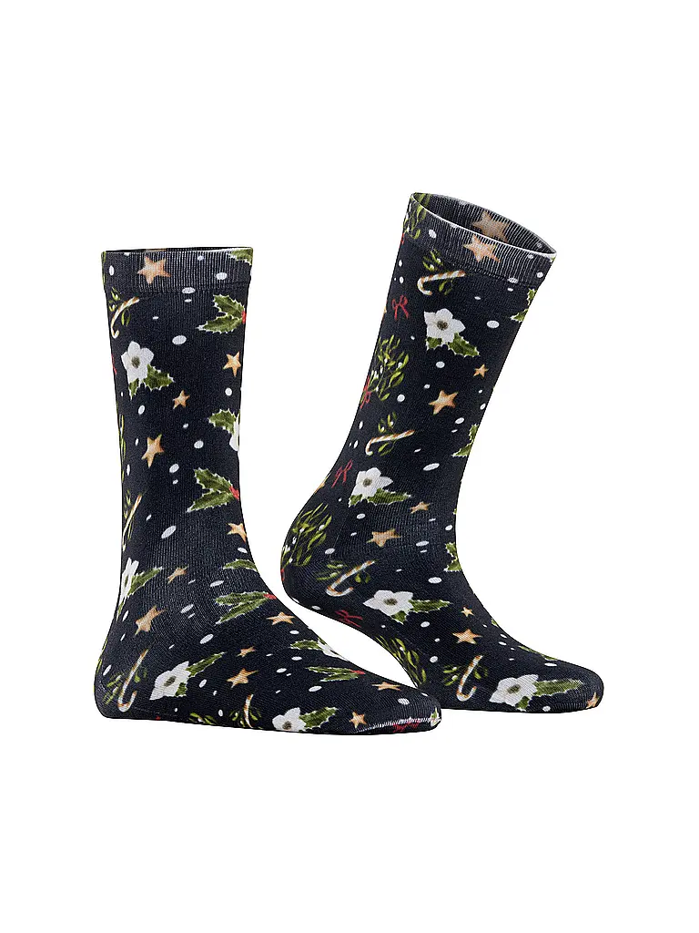 BURLINGTON | Socken FANCY CHRISTMAS 36-41 marine |