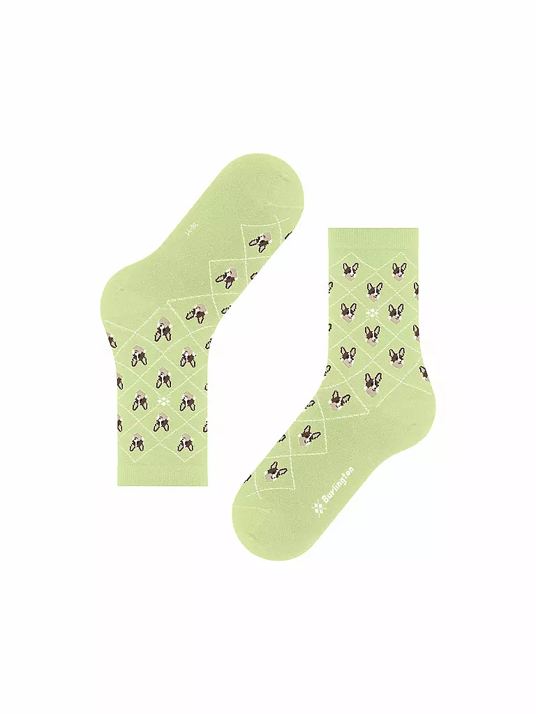 BURLINGTON | Socken Gr 36-41 lemon | Verde chiaro