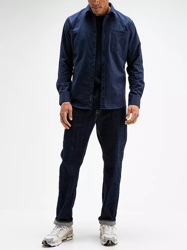 BUTCHER OF BLUE | Flanellhemd DIEPPE | Blu