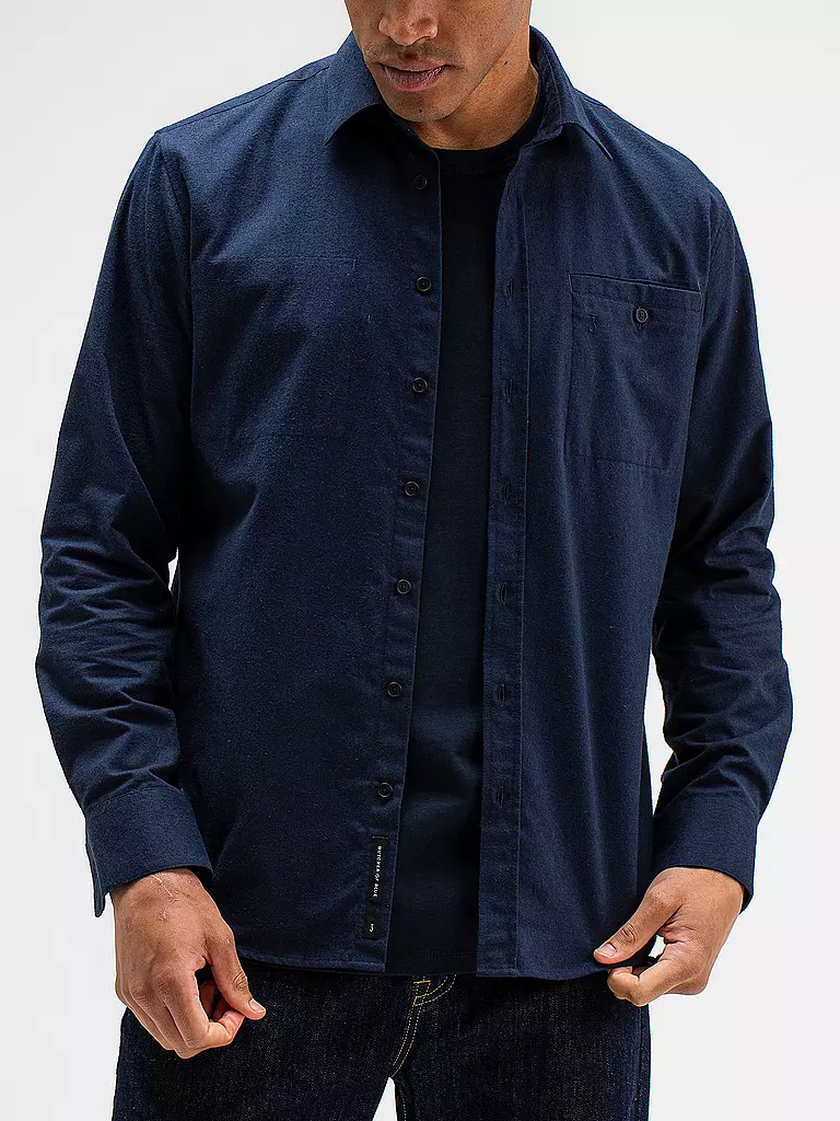 BUTCHER OF BLUE | Flanellhemd DIEPPE | Blu