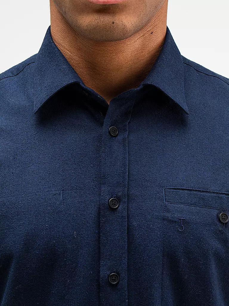 BUTCHER OF BLUE | Flanellhemd DIEPPE | Blu