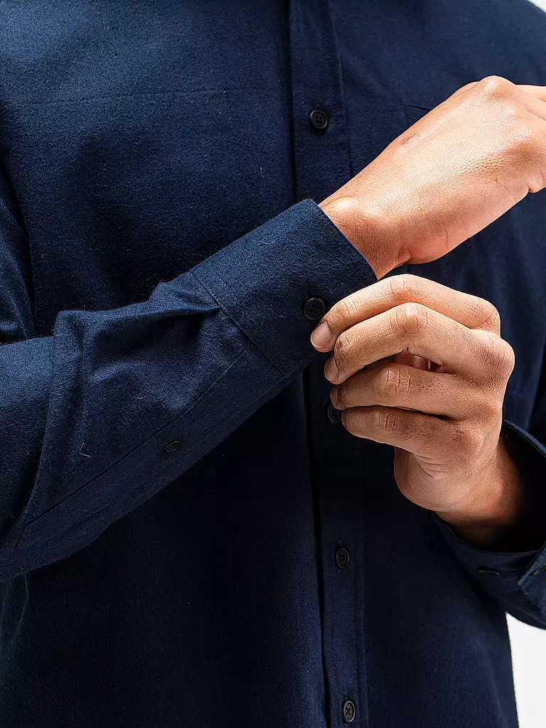 BUTCHER OF BLUE | Flanellhemd DIEPPE | Blu