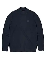 BUTCHER OF BLUE | Pullover CLIFDEN MOCK | Blu scuro