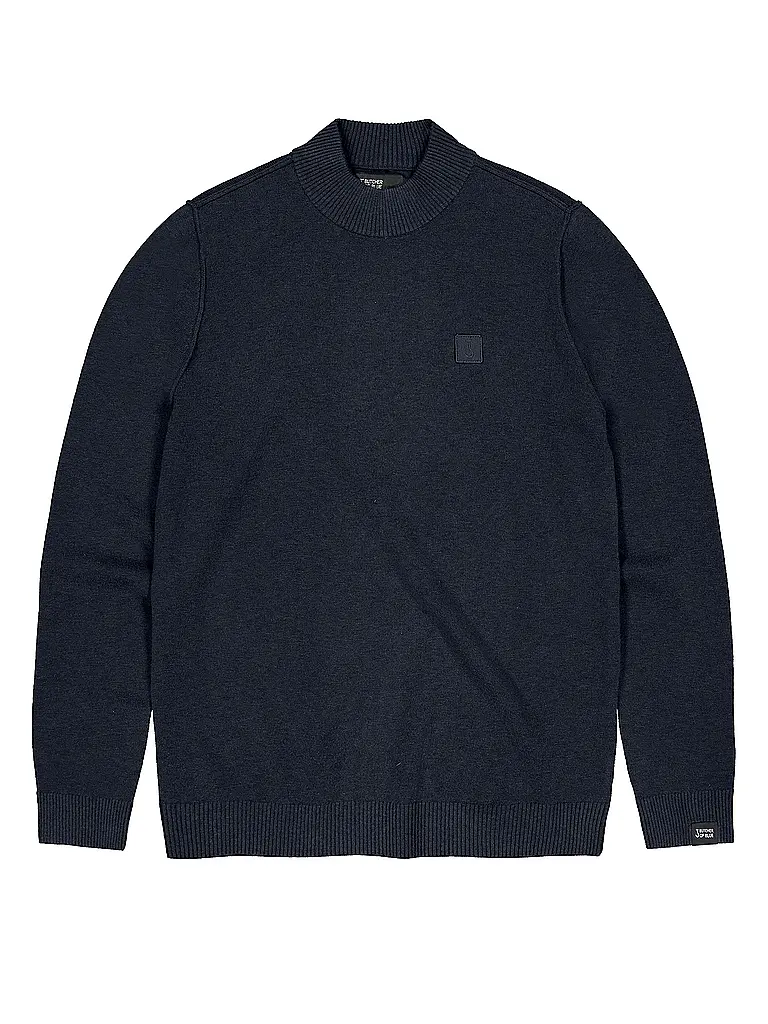 BUTCHER OF BLUE | Pullover CLIFDEN MOCK | Blu scuro