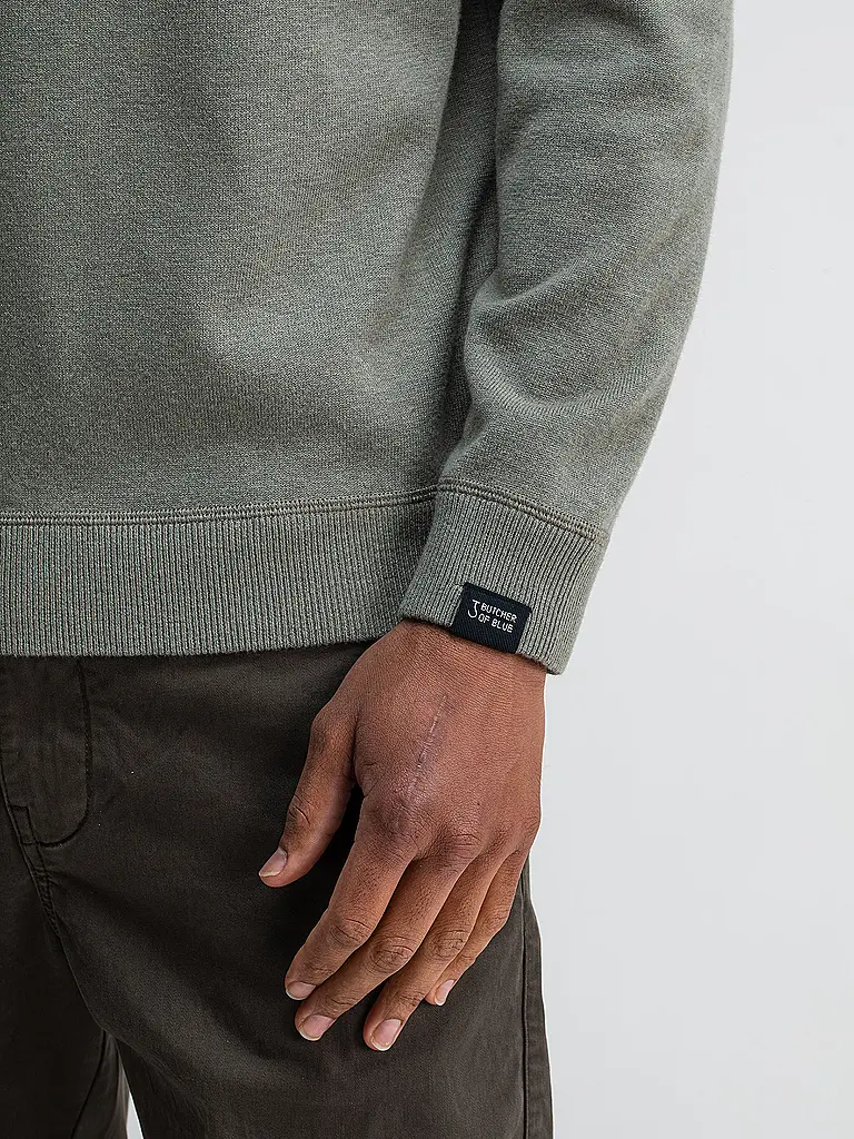 BUTCHER OF BLUE | Pullover CLIFDEN | Oliva