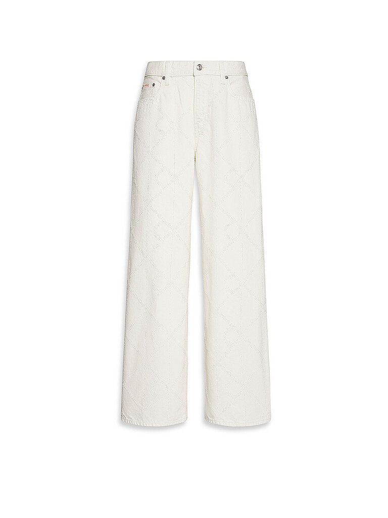 Jeans a gamba larga crema 31/L32