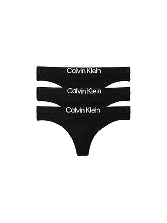 CALVIN KLEIN | String confezione da 3 nero