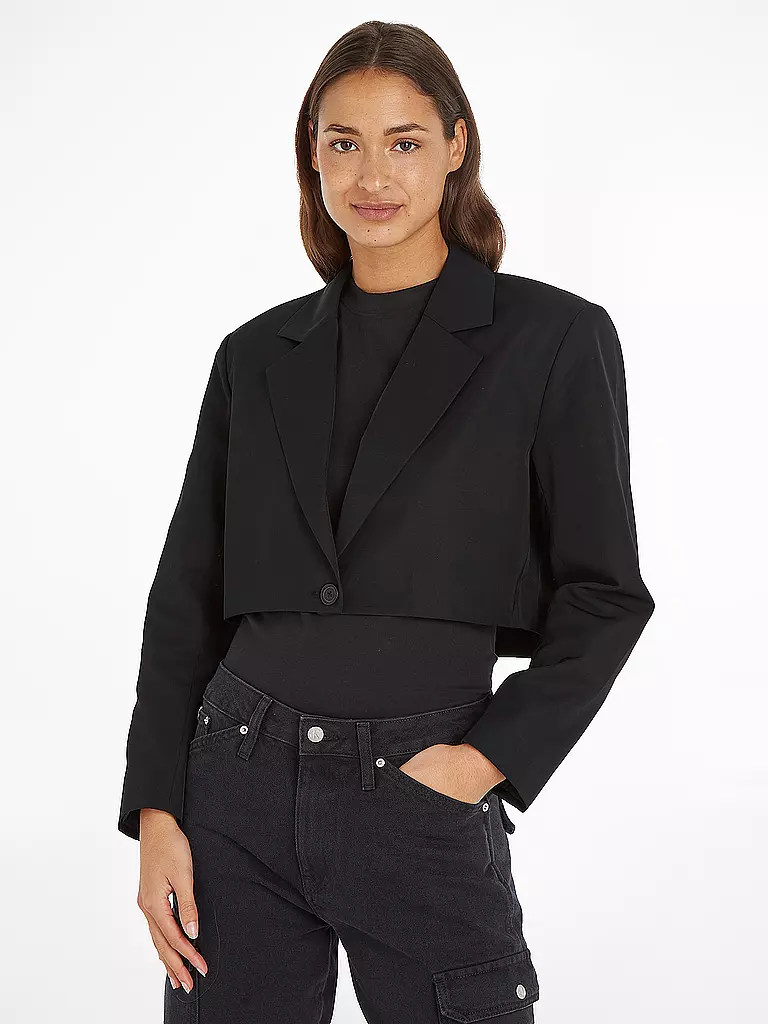 CALVIN KLEIN JEANS | Blazer Cropped Fit  | Nero