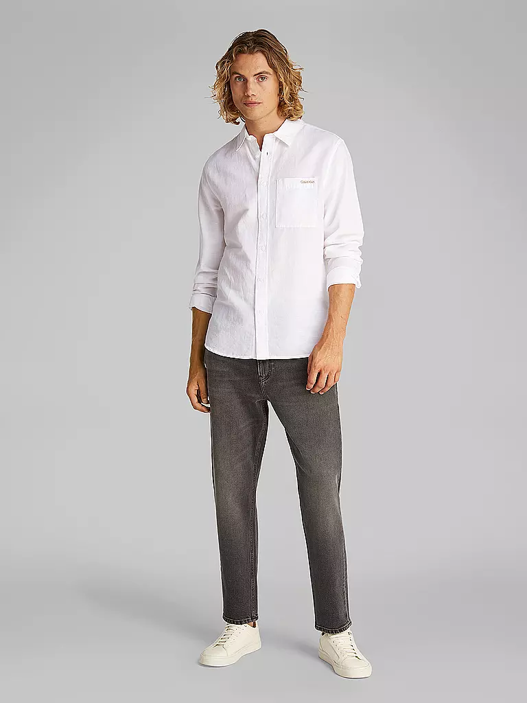 CALVIN KLEIN JEANS | Camicia di lino | Bianco