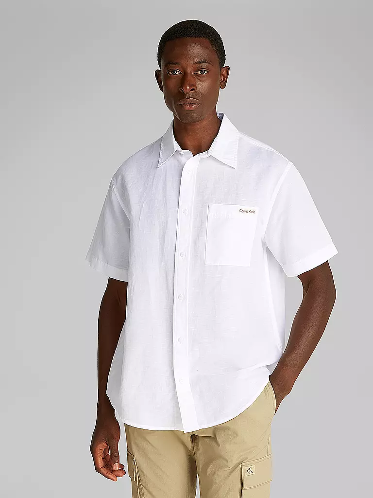 CALVIN KLEIN JEANS | Camicia di lino | Bianco