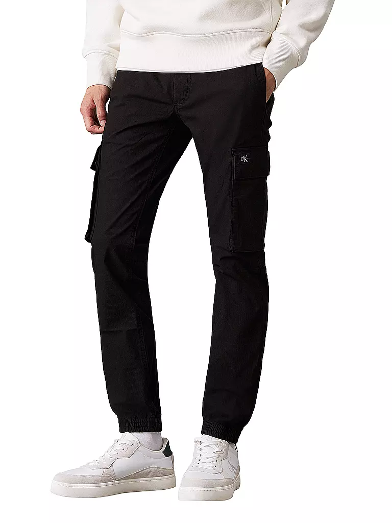 CALVIN KLEIN JEANS | Cargohose Skinny Fit | Nero
