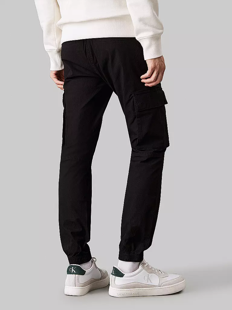 CALVIN KLEIN JEANS | Cargohose Skinny Fit | Nero