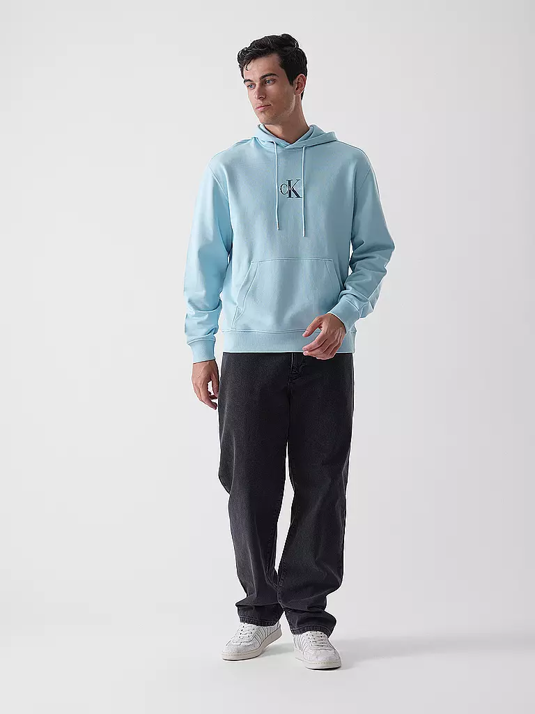 CALVIN KLEIN JEANS | Felpa con cappuccio - Hoodie | Blu chiaro