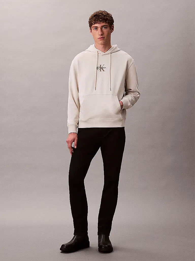 CALVIN KLEIN JEANS | Felpa con cappuccio - Hoodie | Bianco
