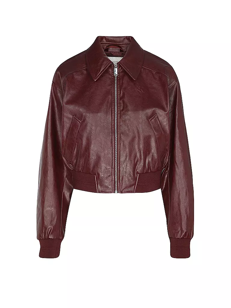 CALVIN KLEIN JEANS | Giacca effetto pelle | Rosso scuro