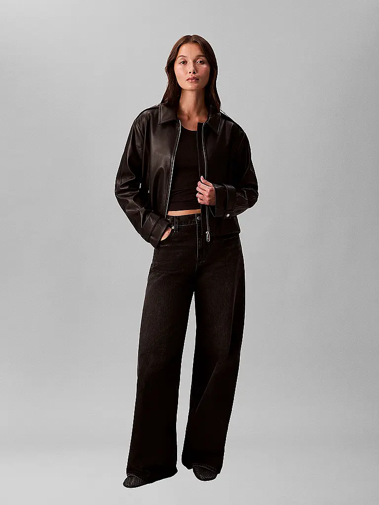 CALVIN KLEIN JEANS | Giacca effetto pelle | Nero