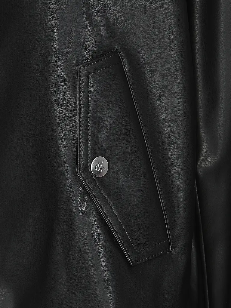 CALVIN KLEIN JEANS | Giacca effetto pelle | Nero