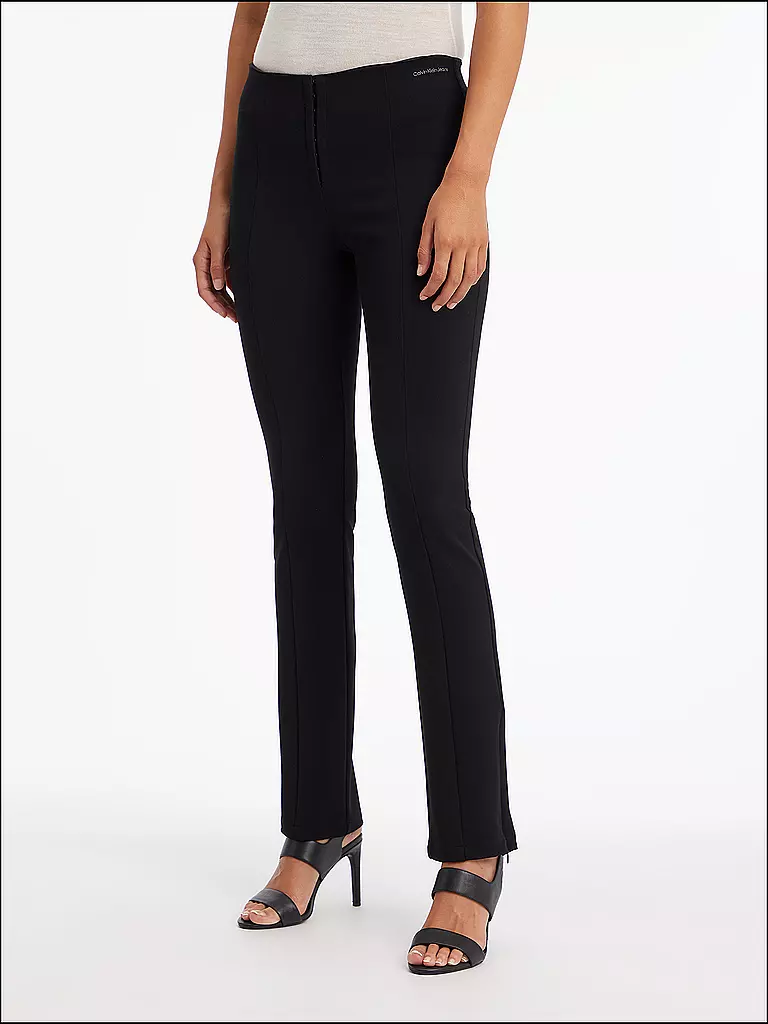CALVIN KLEIN JEANS | Highwaist Hose Slim Fit | Nero