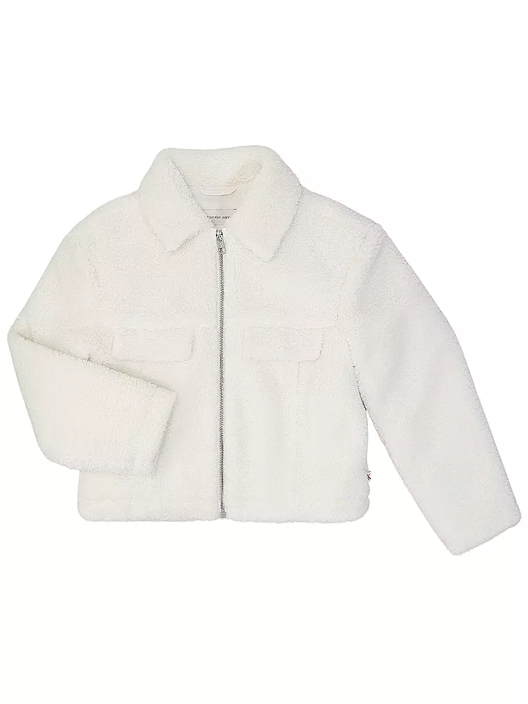 CALVIN KLEIN JEANS | Jacke in Felloptik | Crema