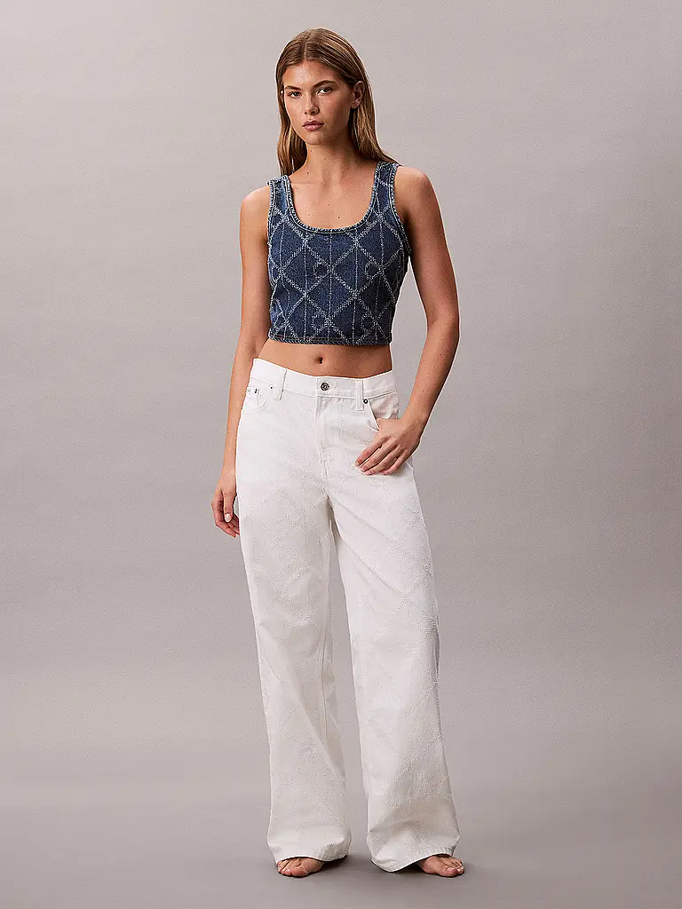 CALVIN KLEIN JEANS | Jeans a gamba larga | Crema