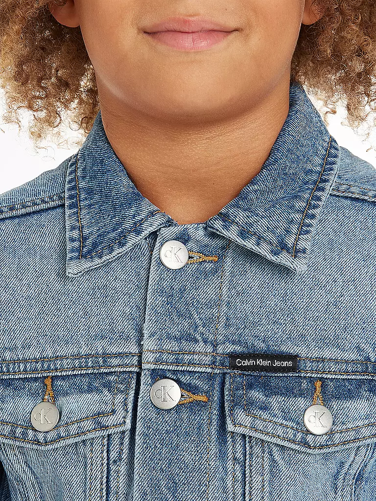 CALVIN KLEIN JEANS | Jungen Jeansjacke  | Blu
