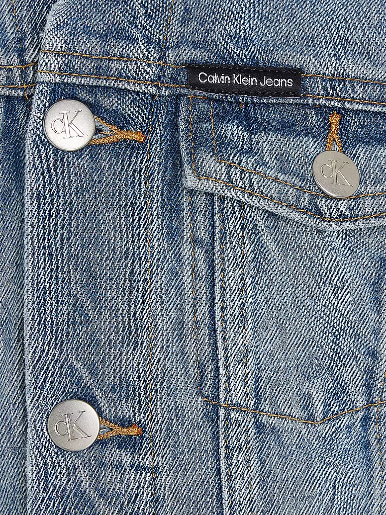 CALVIN KLEIN JEANS | Jungen Jeansjacke  | Blu
