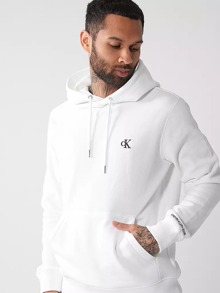 CALVIN KLEIN JEANS | Kapuzensweater - Felpa con cappuccio | Bianco