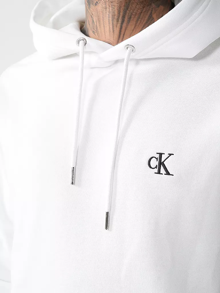 CALVIN KLEIN JEANS | Kapuzensweater - Felpa con cappuccio | Bianco