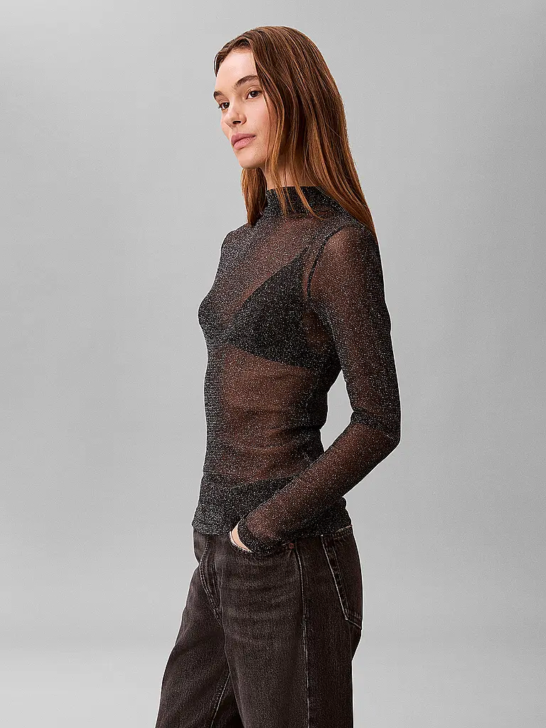 CALVIN KLEIN JEANS | Langarmshirt
Marke: CALVIN KLEIN JEANS
Colore: nero
Categorie: Moda,Donna

Lunghezza manica: Manica lunga
Materiale: Jersey,Mesh,Poliestere / Poliammide
Tipo di colletto: Collo alto
Motivo: Tinta unita
Vestibilità (capispalla): Slim
Stile: Young Fashion
 | 