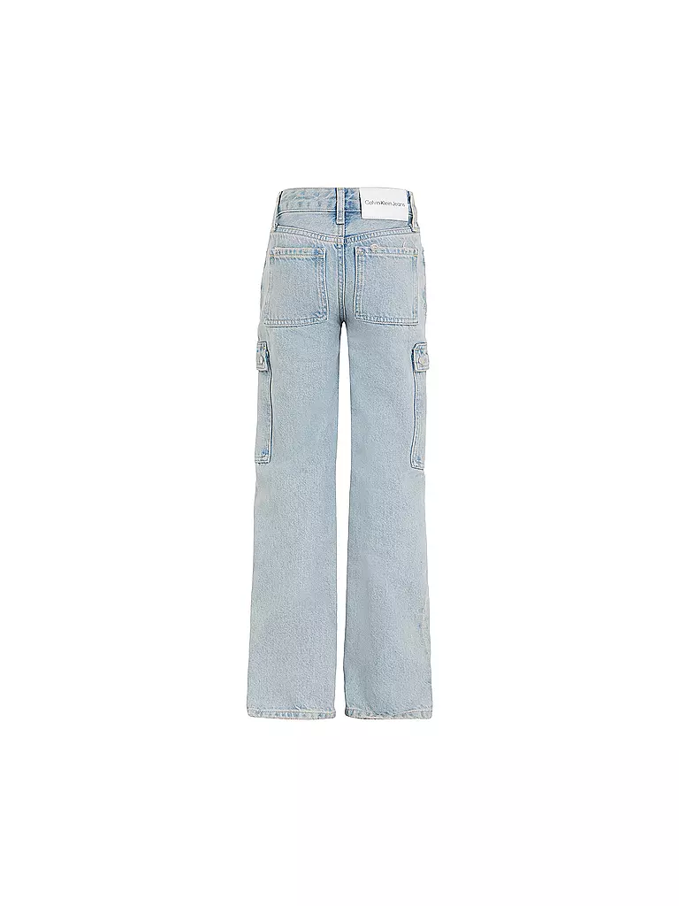 CALVIN KLEIN JEANS | Mädchen Cargohose  | Blu chiaro