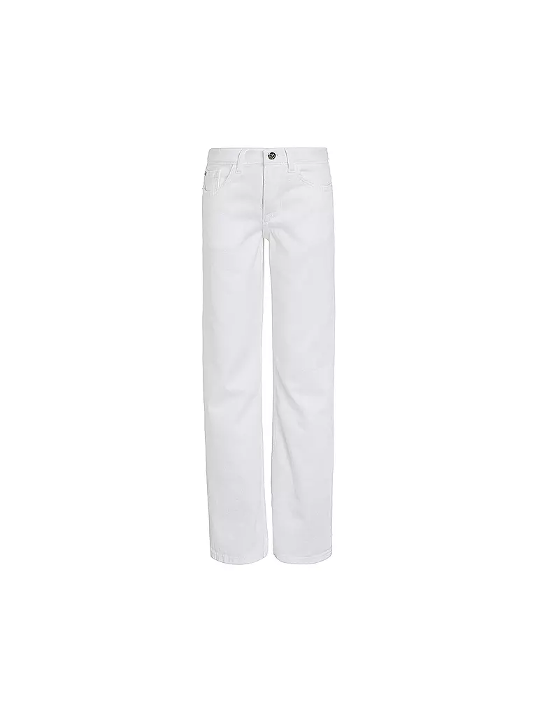 CALVIN KLEIN JEANS | Mädchen Jeans Straight Fit  | Bianco