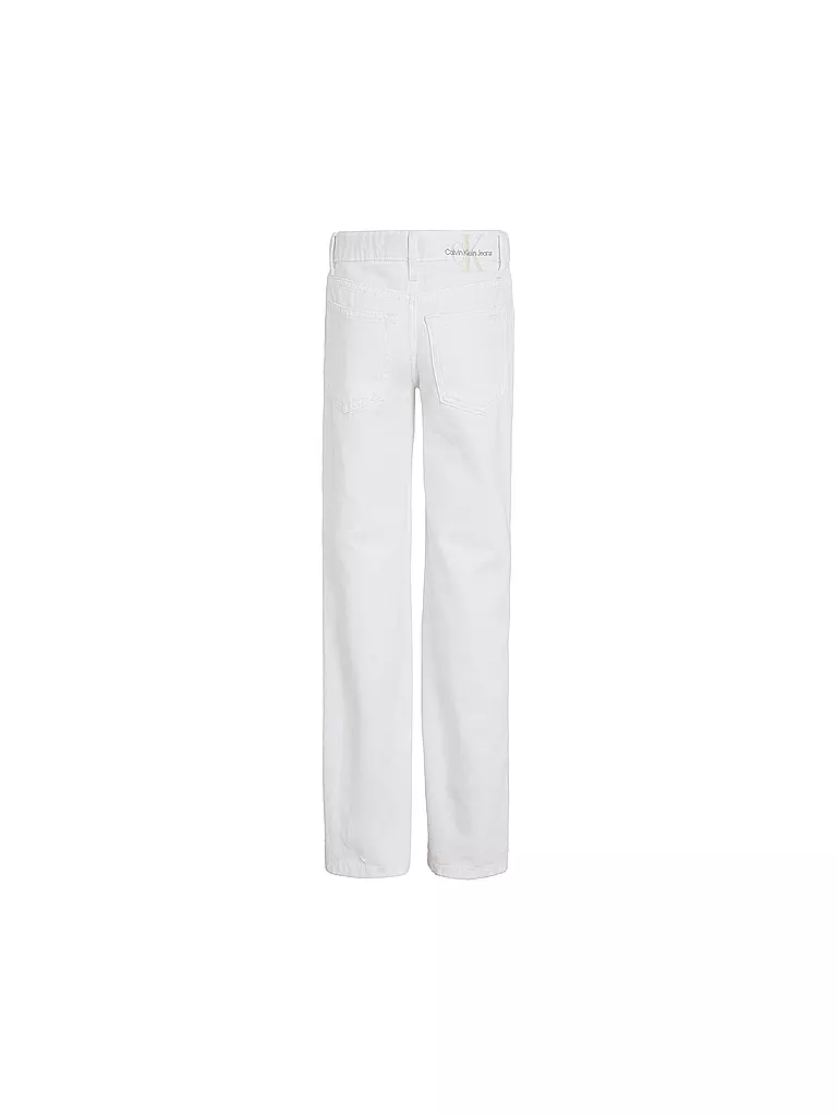 CALVIN KLEIN JEANS | Mädchen Jeans Straight Fit  | Bianco