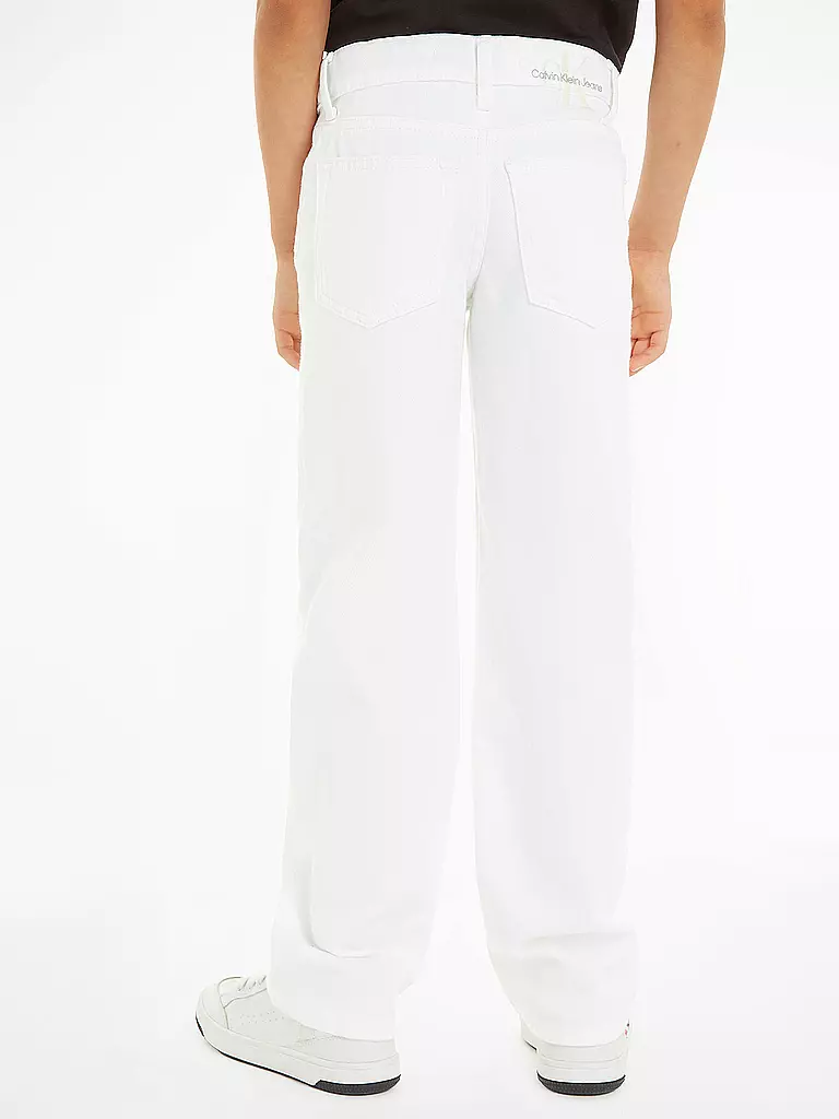 CALVIN KLEIN JEANS | Mädchen Jeans Straight Fit  | Bianco