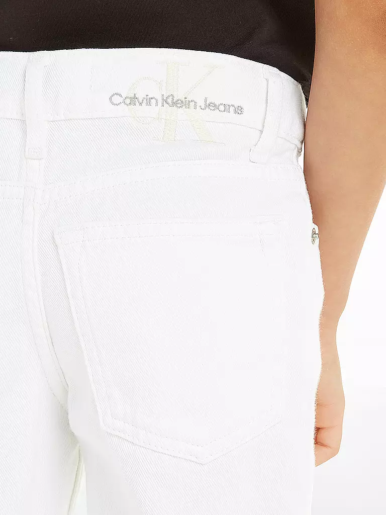 CALVIN KLEIN JEANS | Mädchen Jeans Straight Fit  | Bianco