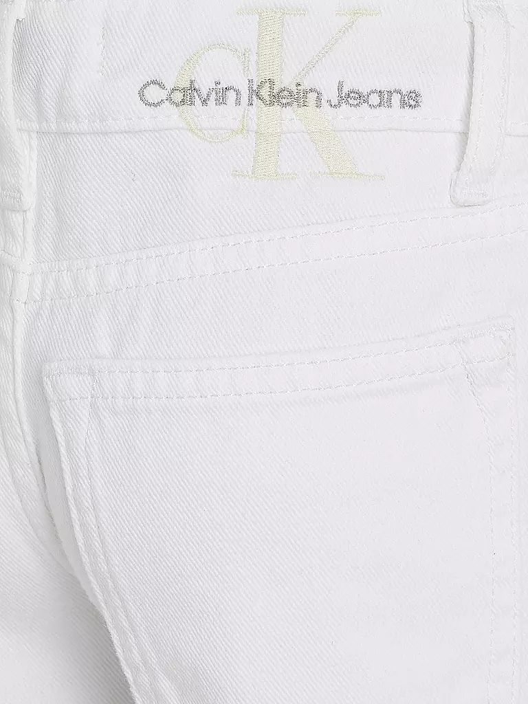 CALVIN KLEIN JEANS | Mädchen Jeans Straight Fit  | Bianco