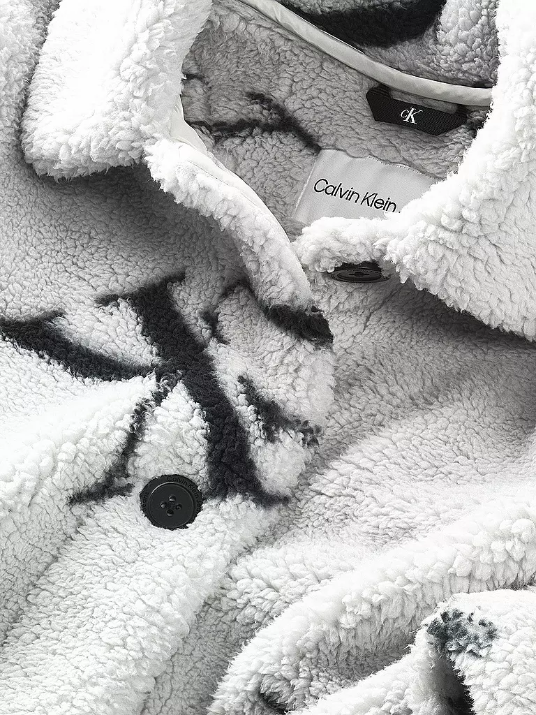 CALVIN KLEIN JEANS | Mädchen Mantel in Felloptik | Grigio